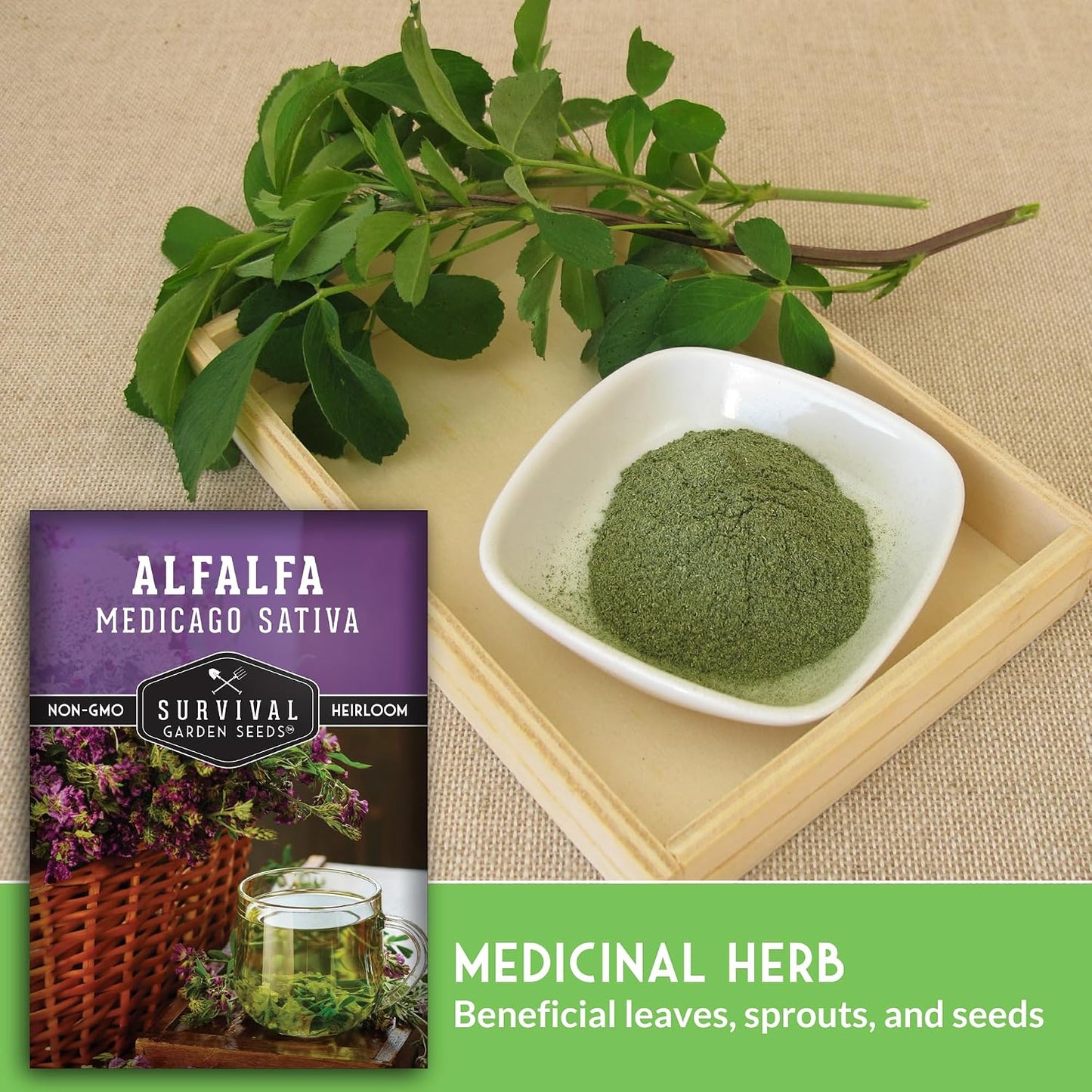 Semillas alfalfa reliquia para abono verde y forraje pollos