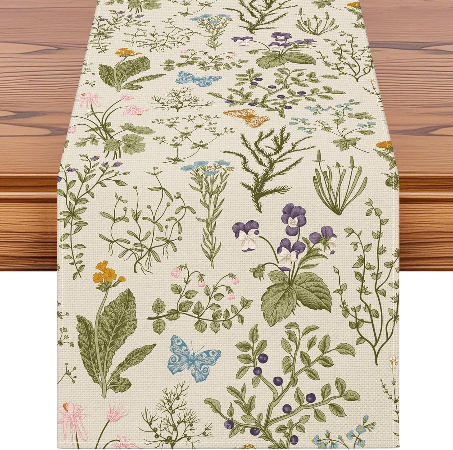 Camino mesa floral primavera verano 13x72