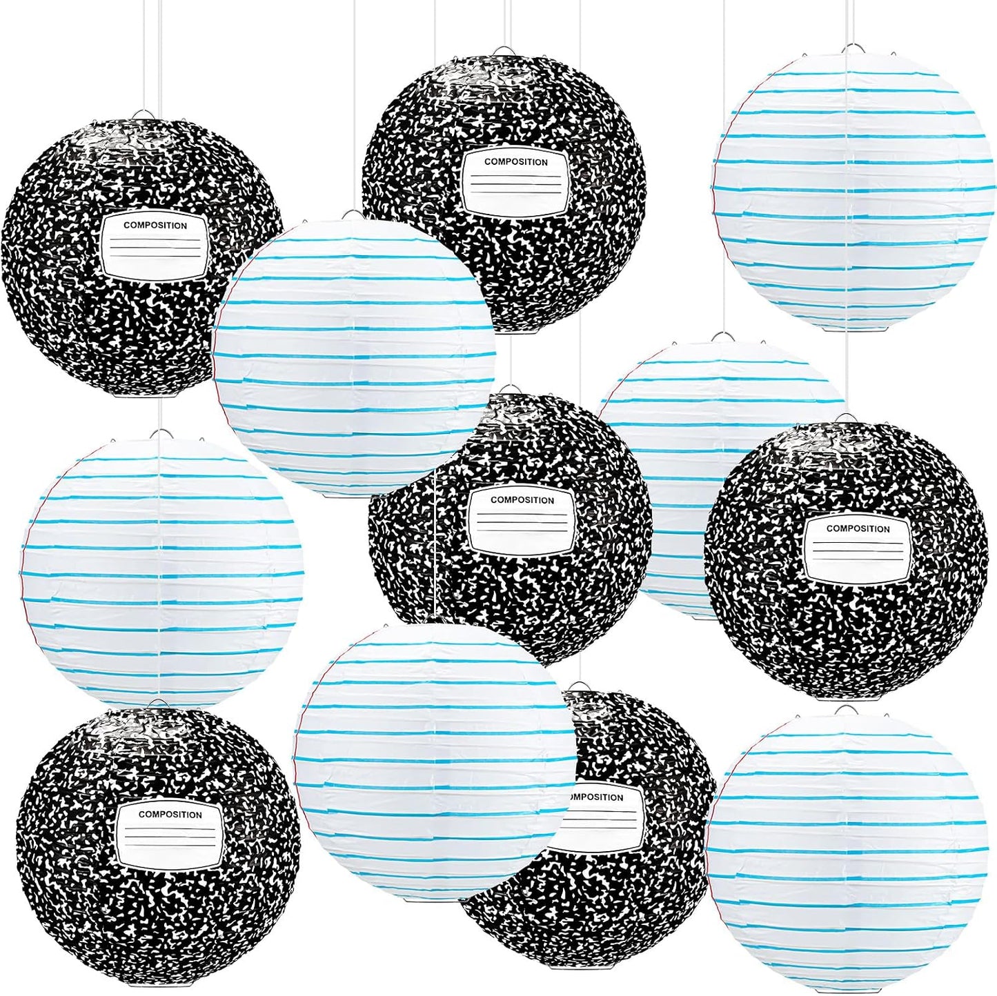 12 Linternas Papel Decoración Aula Regreso Clases