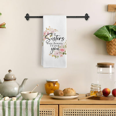 Toallas de cocina florales para hermanas, regalo para el día de la madre