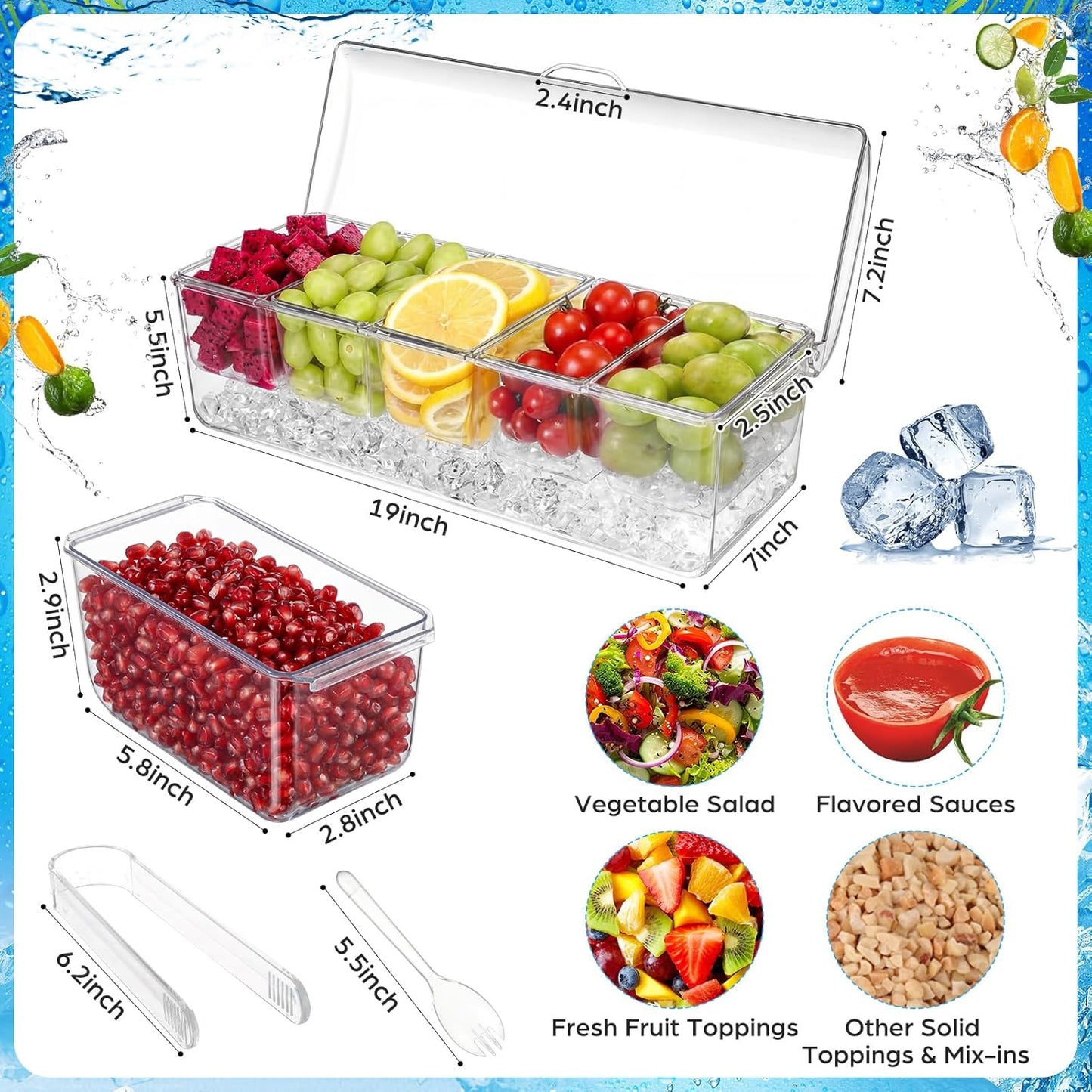 4 Set Dispensadores Bebidas Acrílicos Con Bandeja Condimentos