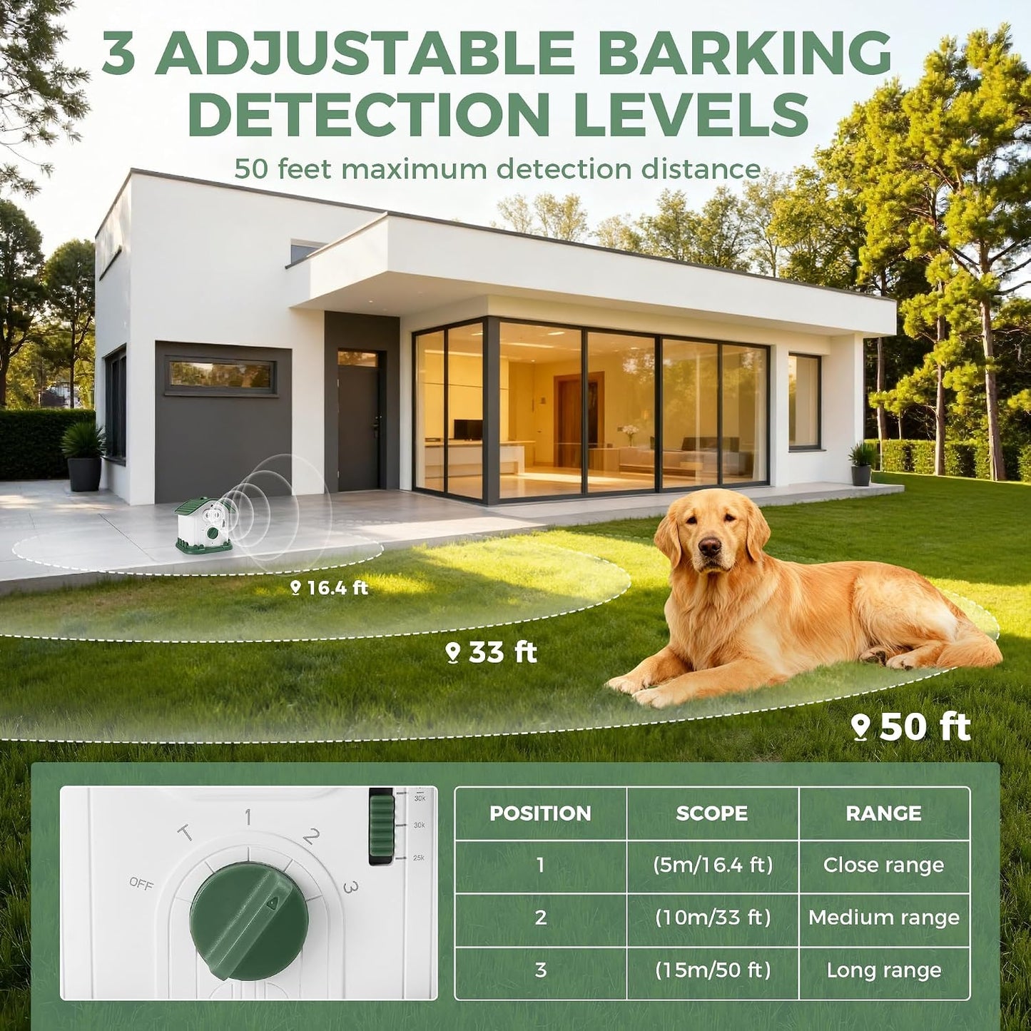 Dispositivo antiladridos ultrasónico para perros