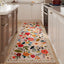 Alfombra pasillo 2x5pulg antideslizante lavable beige
