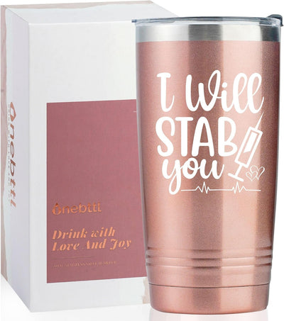 Vaso aislado para enfermeras regalo divertido de flebotomía 20 oz