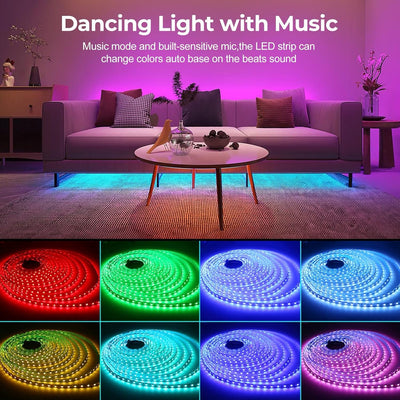 Tira luz LED impermeable 5m RGB 300 LED control remoto