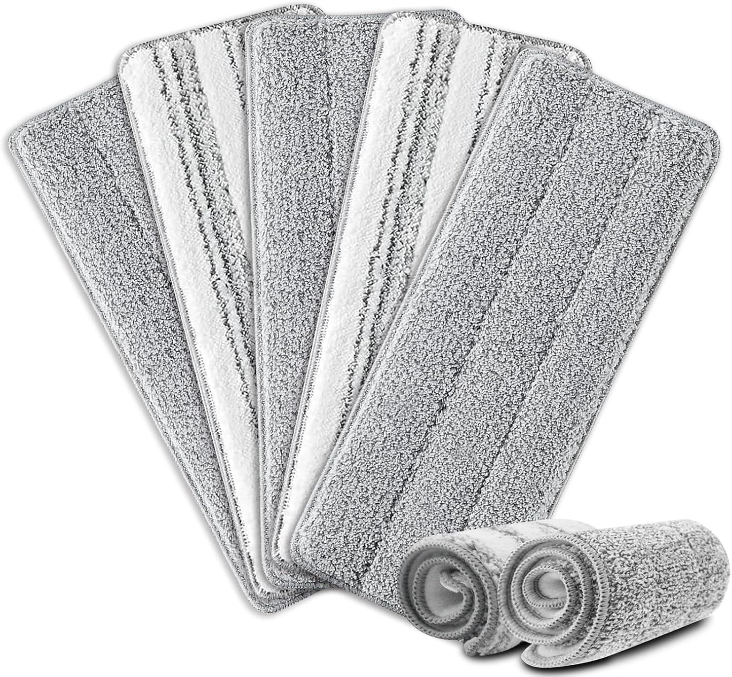 5 Pzas Almohadillas Microfibra Trapeador 13x4.9pulg