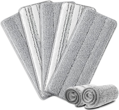 5 Pzas Almohadillas Microfibra Trapeador 13x4.9pulg