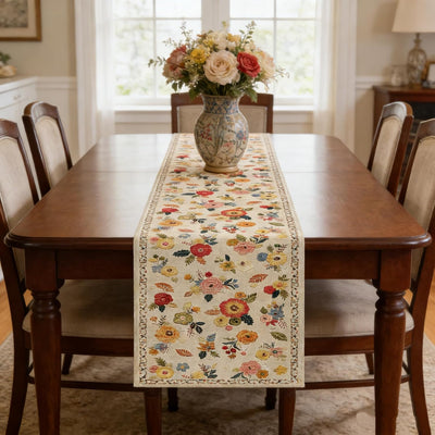 Camino mesa verano floral vintage 72pulg decoración rústica