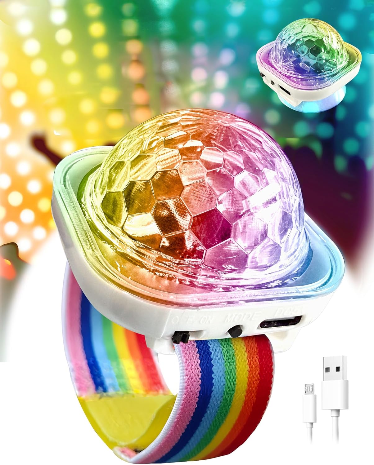 Luz bola LED mágica portátil para automóvil y fiestas