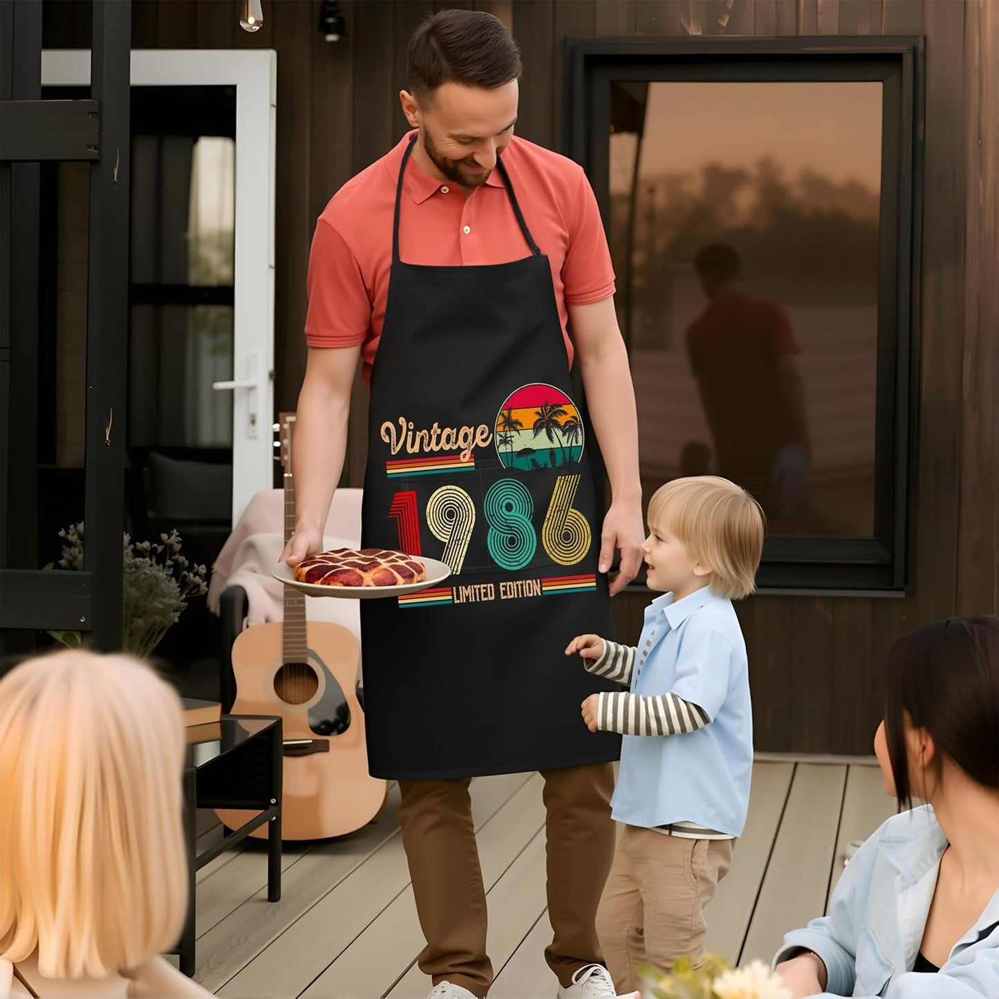 Albornoz retro 1986 para hombre regalo cumpleaños