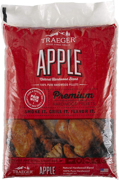 Pellets de manzana para barbacoa Traeger 20lb