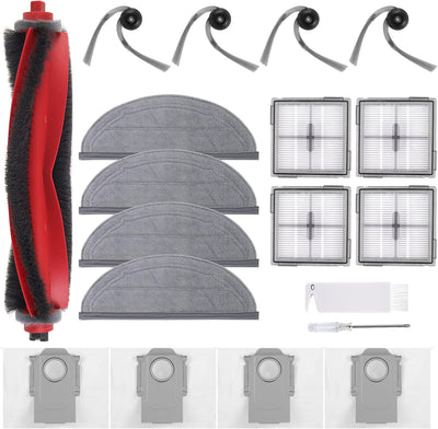 Kit repuesto Roborock Q10 S5 1 cepillo 4 filtros HEPA 4 bolsas