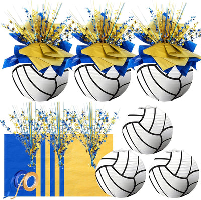 Set 14 Pzas Decoración Linterna Voleibol Con Cinta