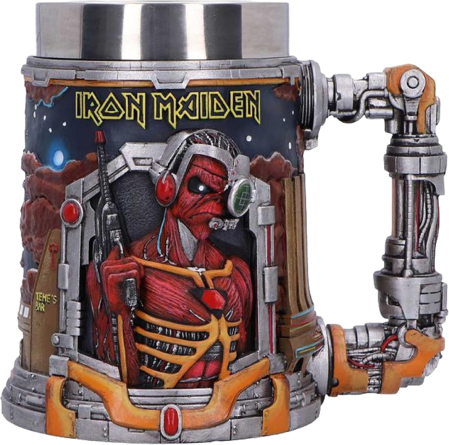 Jarra Metal Pesado Diseño 3D Eddie Iron Maiden
