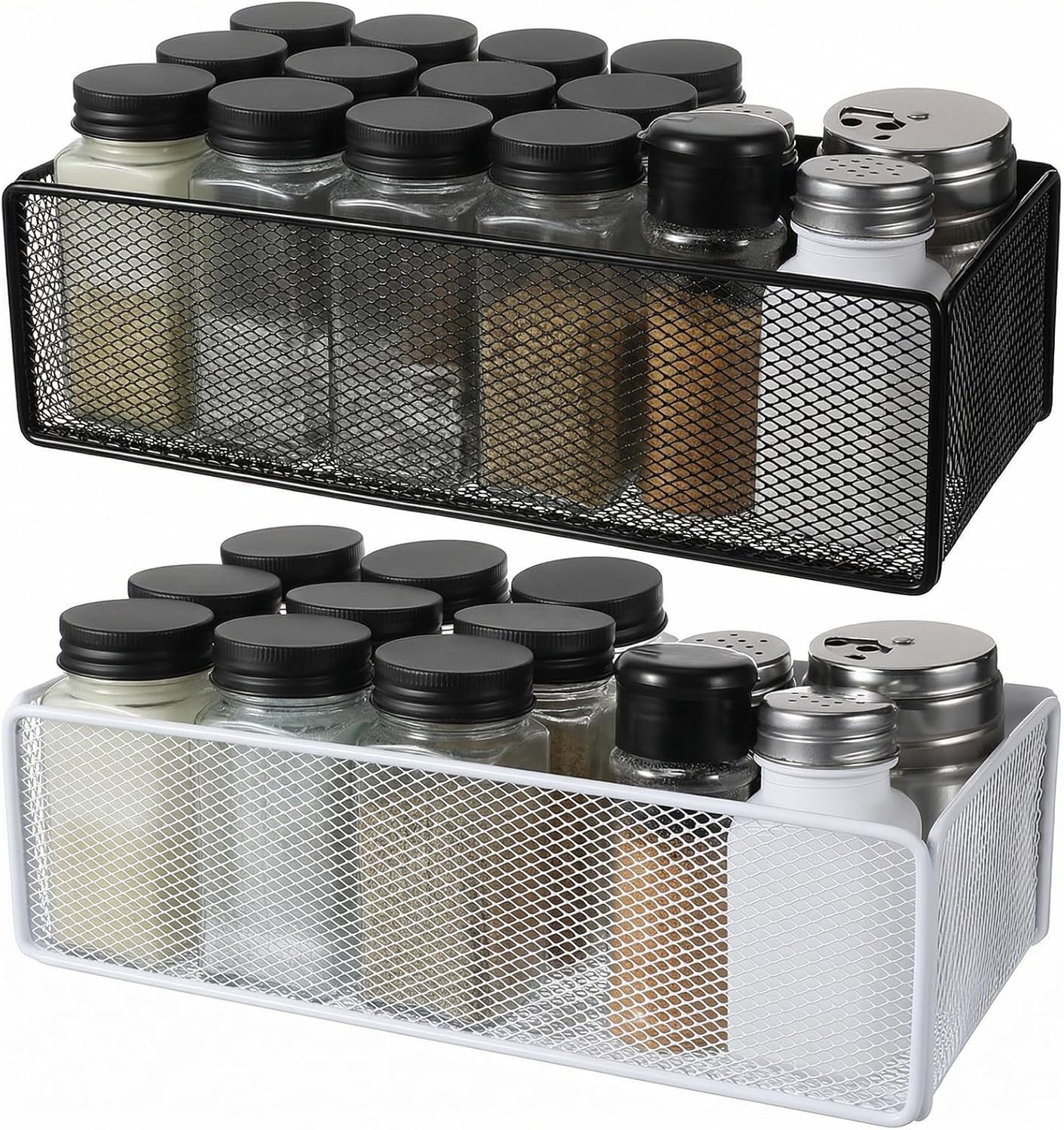 Organizador magnético para refrigerador 2 piezas negro