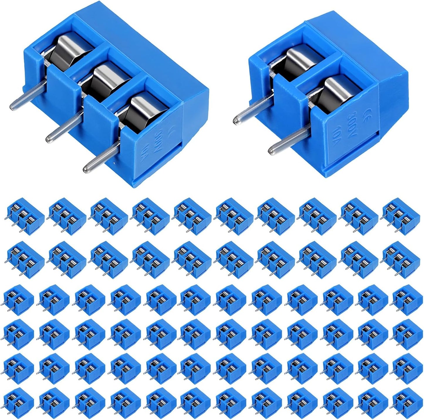 Bloque Terminales PCB 0.197pulg 70 Pzas Azules