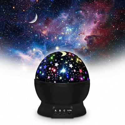 Luz Nocturna para Niños con Proyector Estrellas Rotación 360°