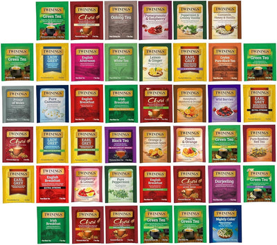 Surtido de bolsas de té con 44 sabores únicos