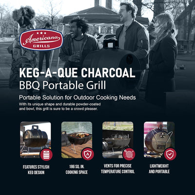 Parrilla de carbón portátil con capucha 186pulg2