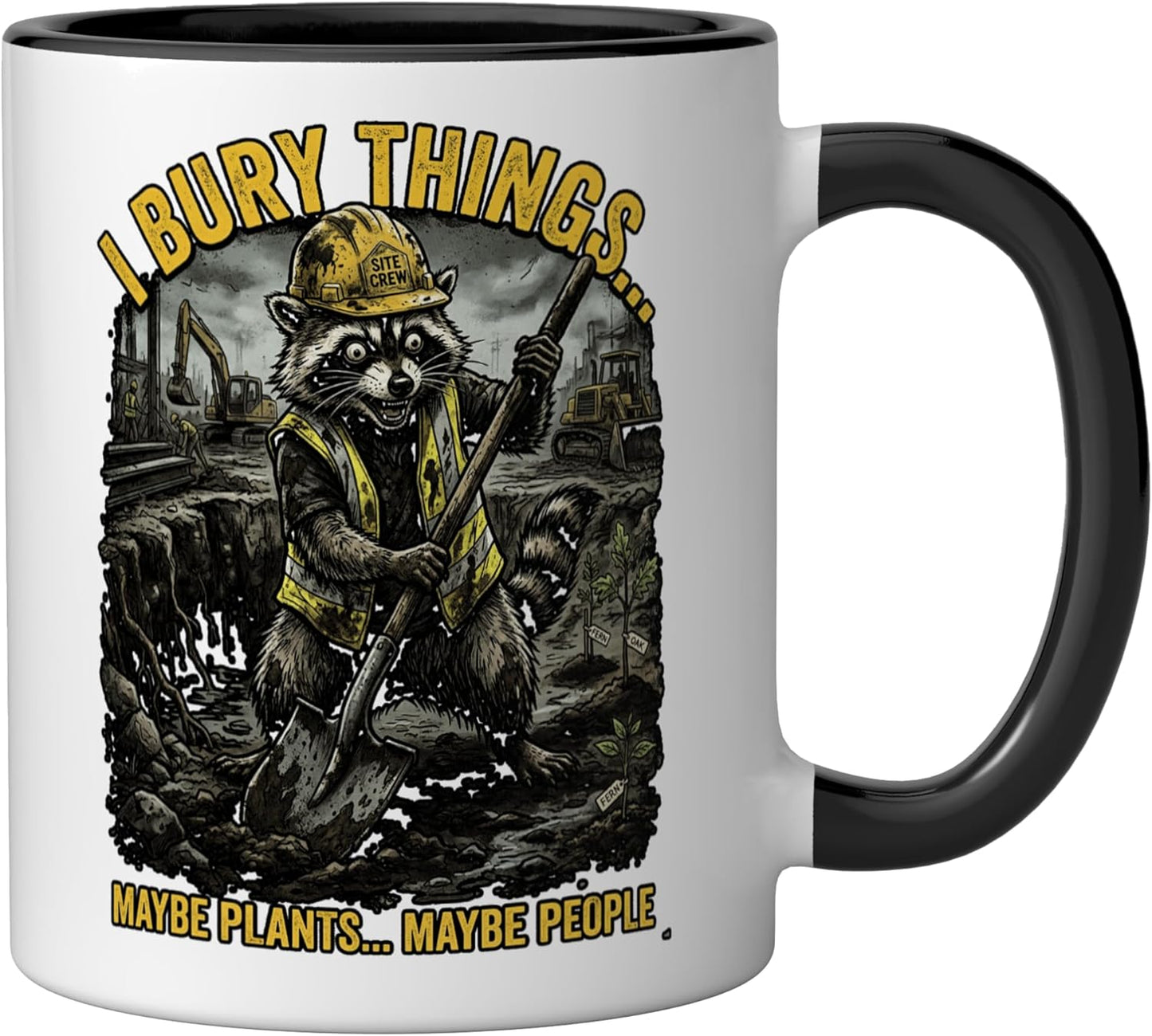 Taza Cerámica Ratoncito Obra Negra/Blanca
