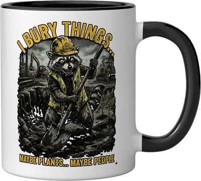 Taza Cerámica Ratoncito Obra Negra/Blanca