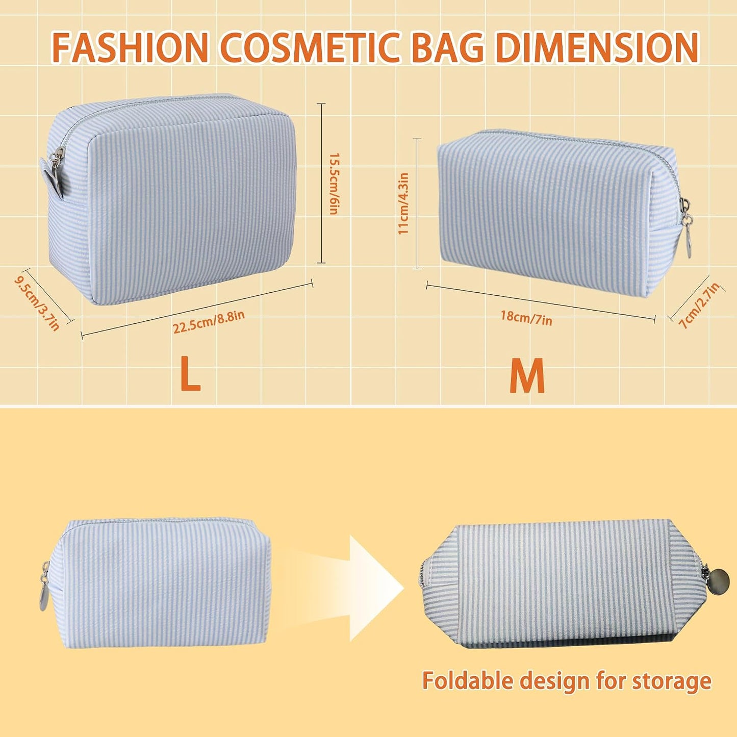2 bolsas maquillaje viaje mujer organizadora cosméticos