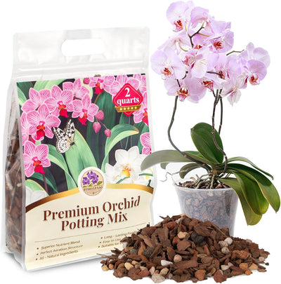 Tierra para orquídeas con corteza de pino y perlita drenaje rápido