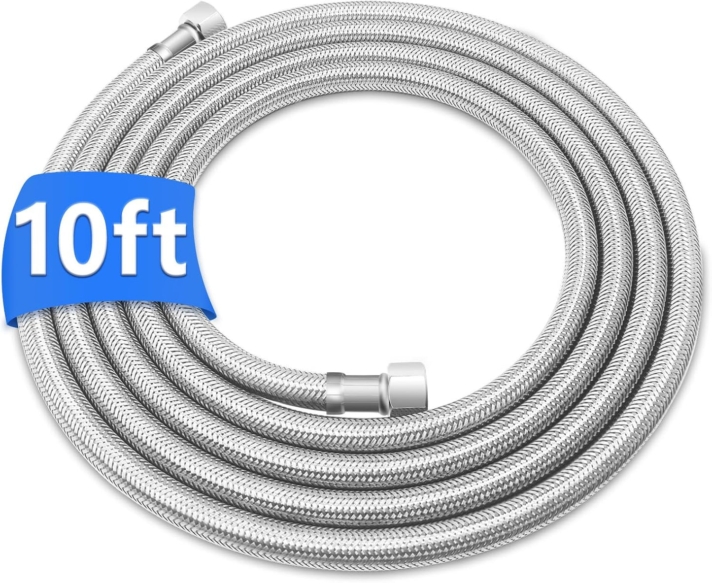 Tubo PEX acero inox 10pulg compresión 3/8 NSF certificado