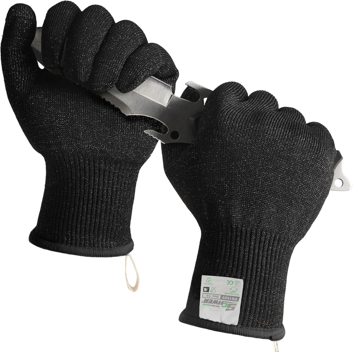 2 Pares Guantes Mandolina ANSI A7 Resistentes Corte