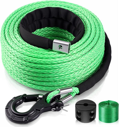 Kit cable sintético 3/16x100pies con manga y gancho