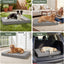 Cama perro impermeable grande con funda lavable
