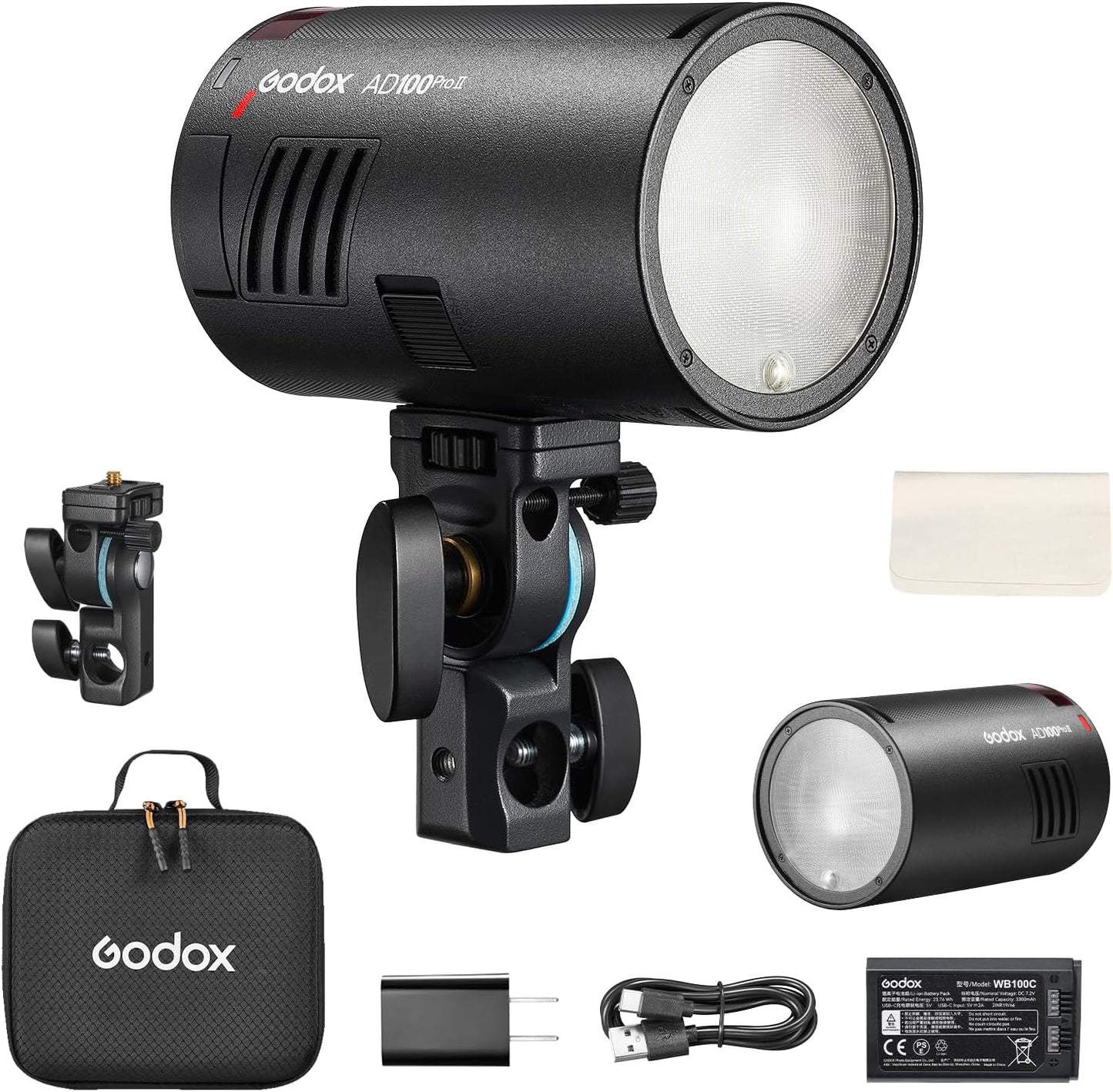 Flash AD100 Pro II 100Ws 2.4G TTL HSS Monolight