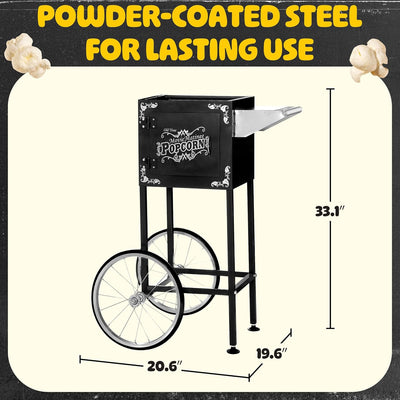 Carrito palomitas 8oz con ruedas estilo bicicleta