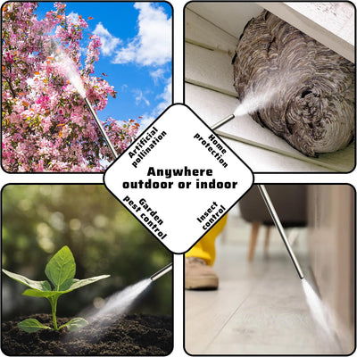Pulverizador polvo ajustable 22-46pulg acero inox