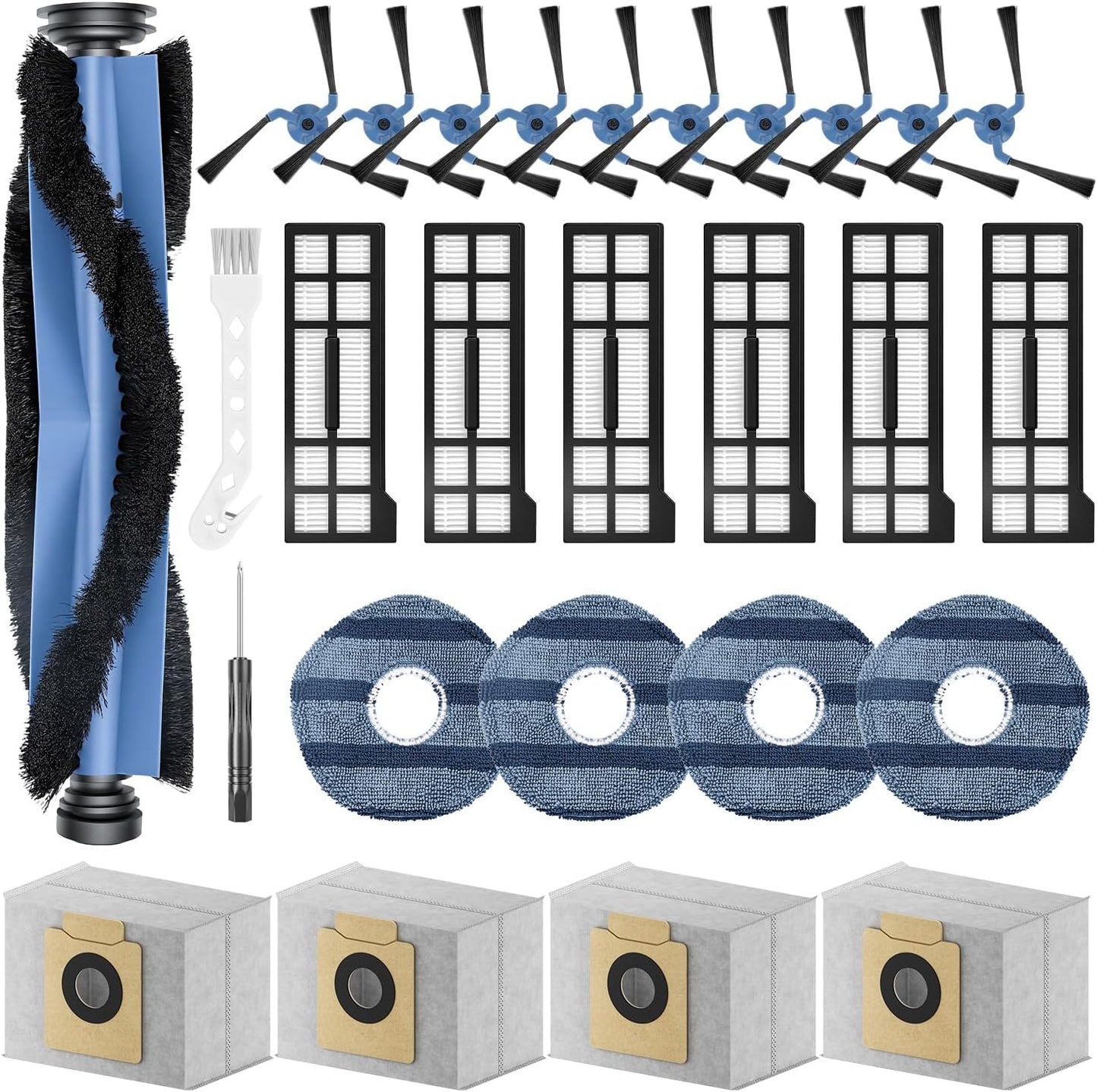 Accesorios aspiradora robot cepillo rodillo HEPA trapeador lateral