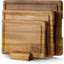 Set 3 Tablas Cortar Teca con Soporte Ranura Jugos