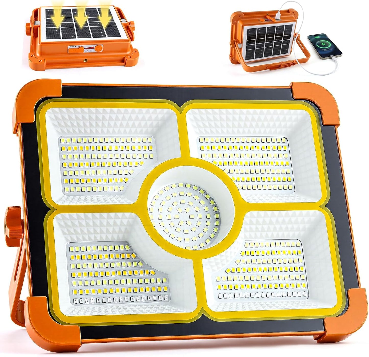 Luz trabajo solar 12000LM 474 LED 5 modos impermeable