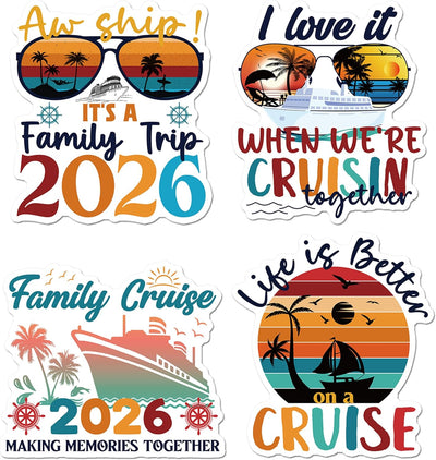 Adornos para puertas de crucero familiar 2026 estilo vintage magnéticos reutilizables 12 piezas