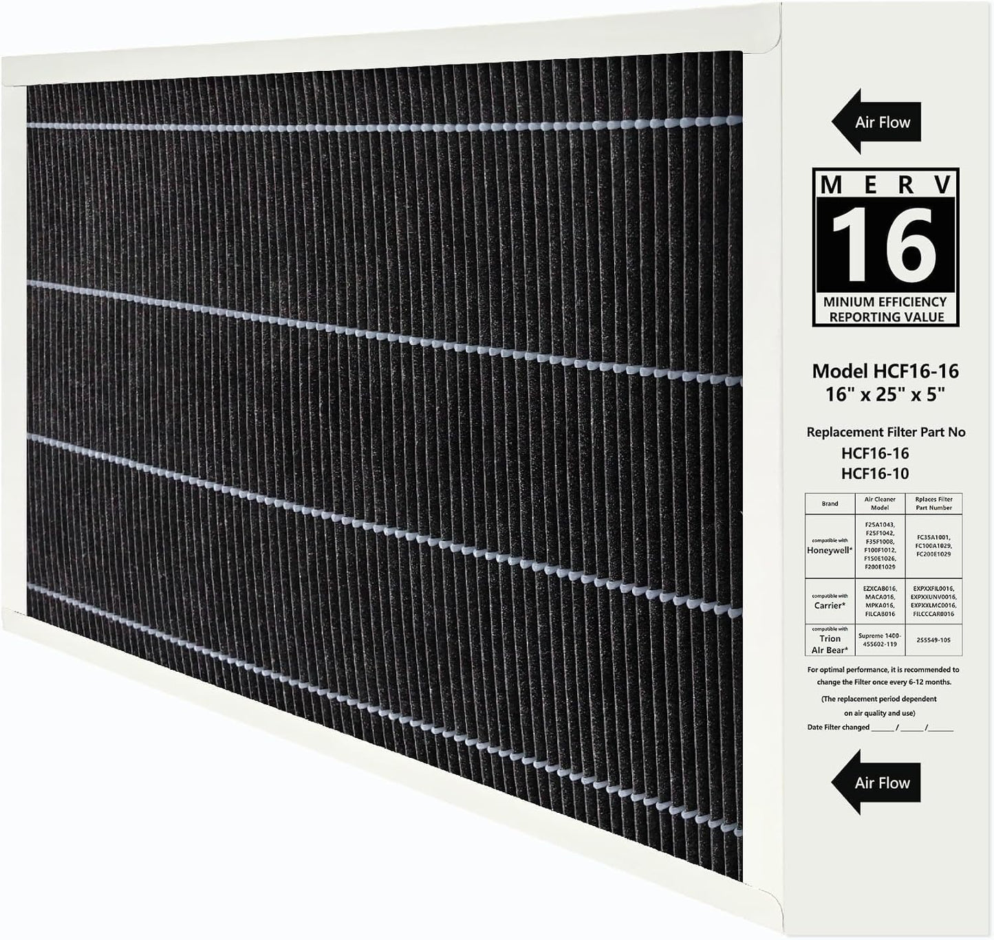 Filtro MERV 16 X6672 comp Lennox HCC16-28 HVAC
