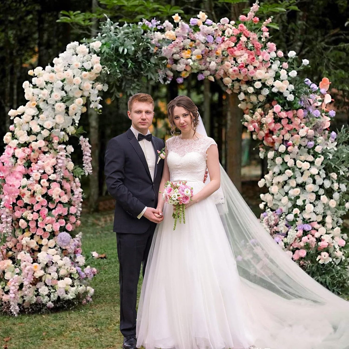 Arco Boda 7.2ft Soporte Círculo Metal Fiesta