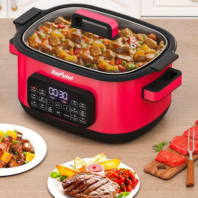 Multicocina 12en1 6.5qt Olla Multifuncional Programable Tapa Vidrio