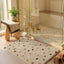 Alfombra baño antideslizante microfibra gruesa caqui 20x32