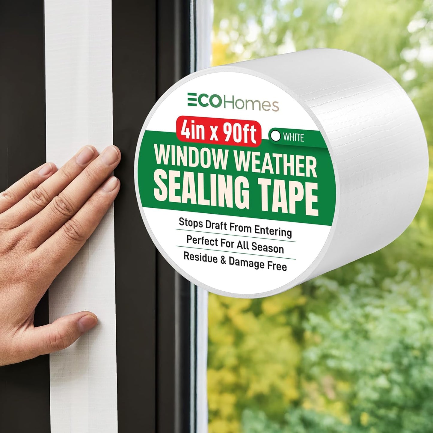 Cinta sellado ventanas invierno bloquea corrientes frio