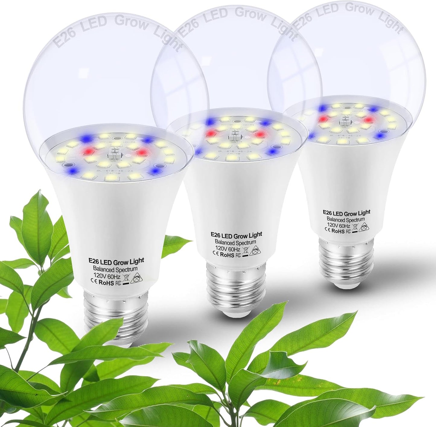 Bombilla LED E26 A19 10W espectro completo 5000K