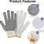 12 Pzas Guantes Trabajo Respirables Antiderrap