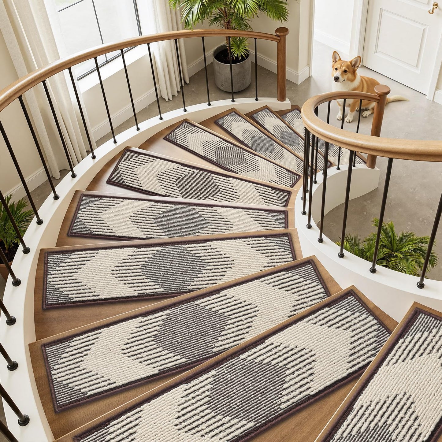15 Pzas Escalera Antiderrap 8x30pulg para Peldaños Madera