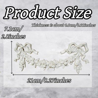 2 Pzas Apliques PVC Blanco Onlay 3D Rosa Decoración Pared