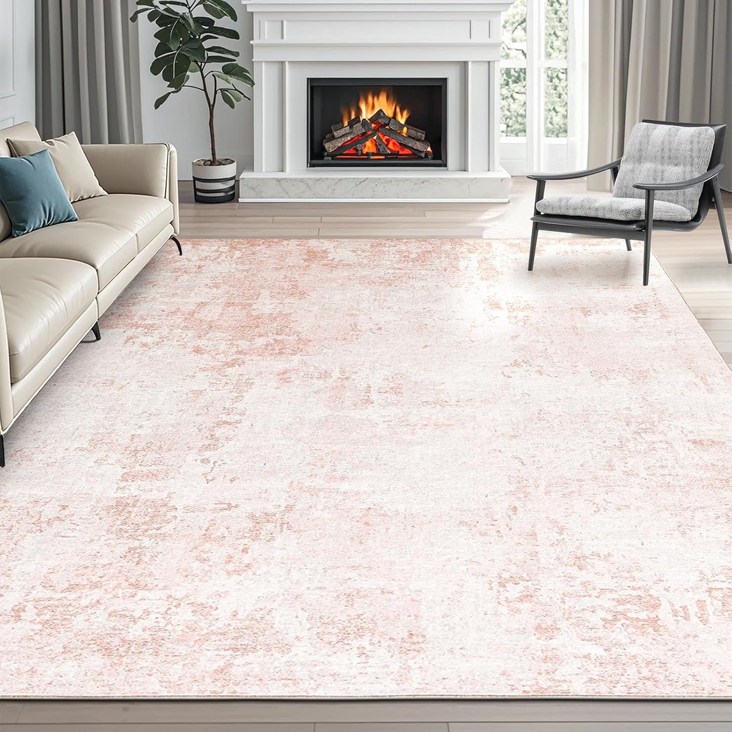Alfombras lavables 5x7pulg antideslizantes plegables rosa