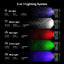 Linterna EDC Oclip Pro S con LED blanco UV RGB 600 lúmenes negro