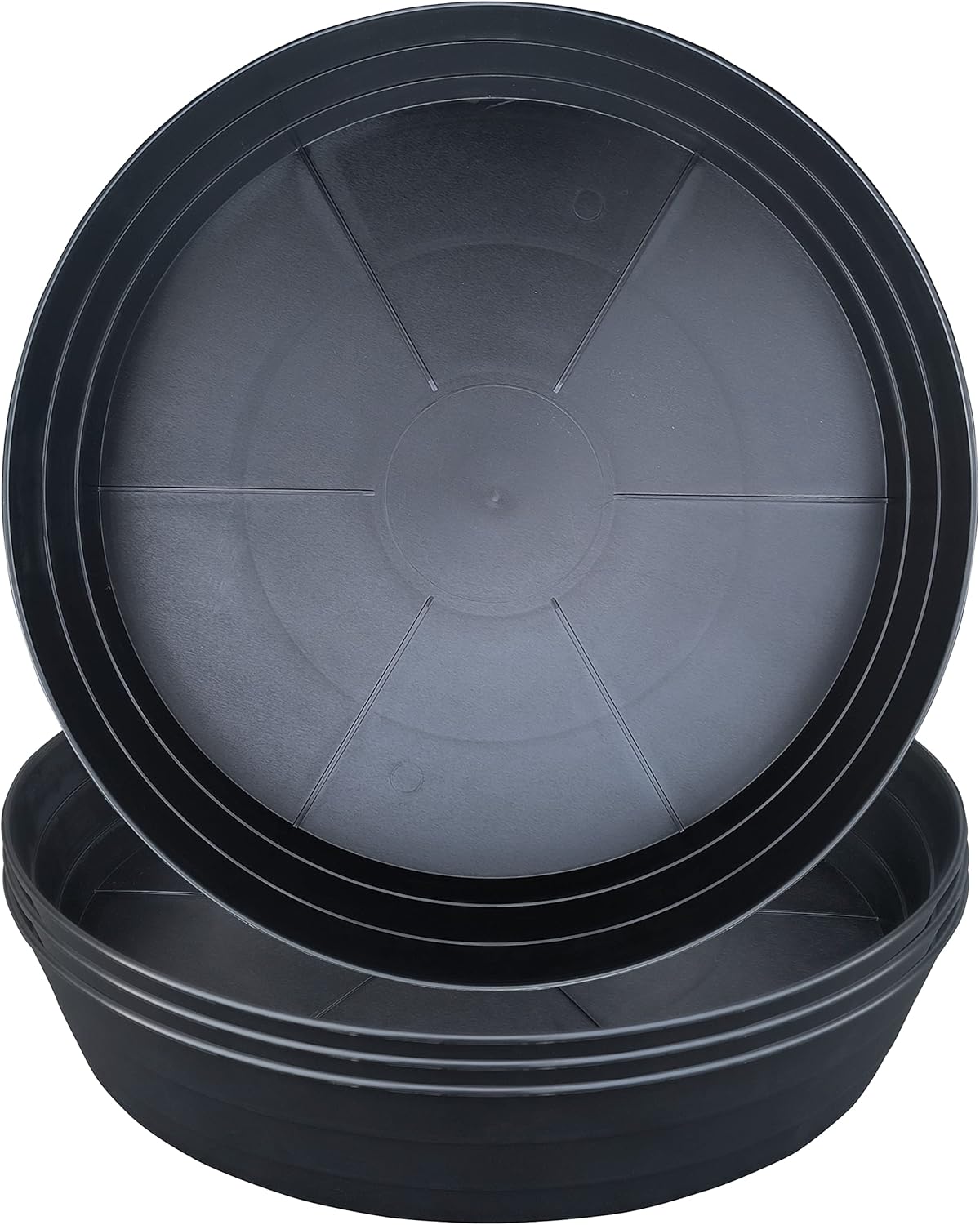 Platos plástico para macetas 10-25pulg 12pulg negro